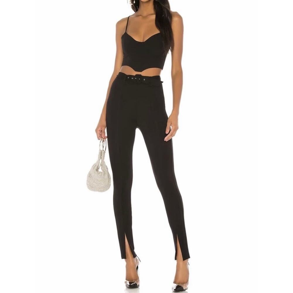 h:ours X Revolve Allison leggings with belt loops in black size XS